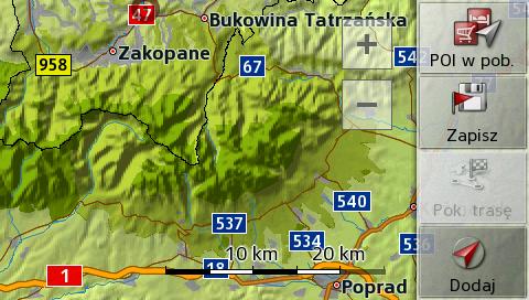 Przedstawienie topografii terenu pozwala, szczególnie podczas planowania trasy, na weryfikację wybranej drogi