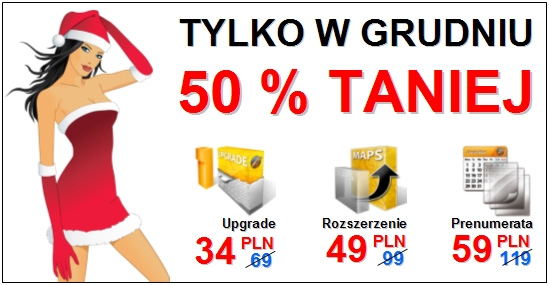 Promocja : tylko w grudniu 50% taniej !